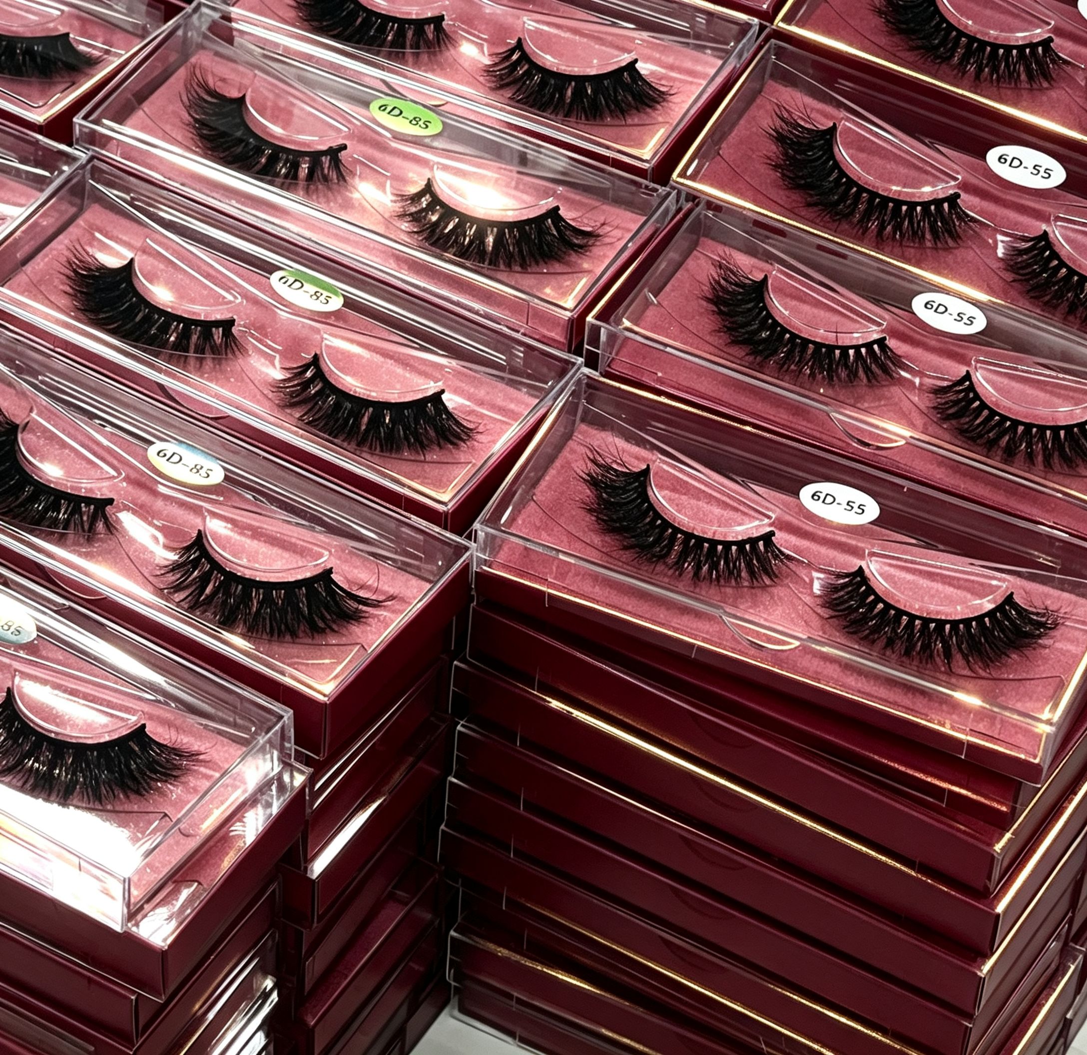pair false eyelashes (10) Pre-Glued Lash Full Strip Half Band No Glued Lashes